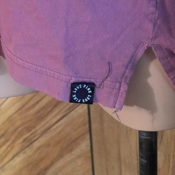 VS PINK Women’s Medium Dark Pink V-Neck Long Sleeve Shirt - Picture 8 of 10